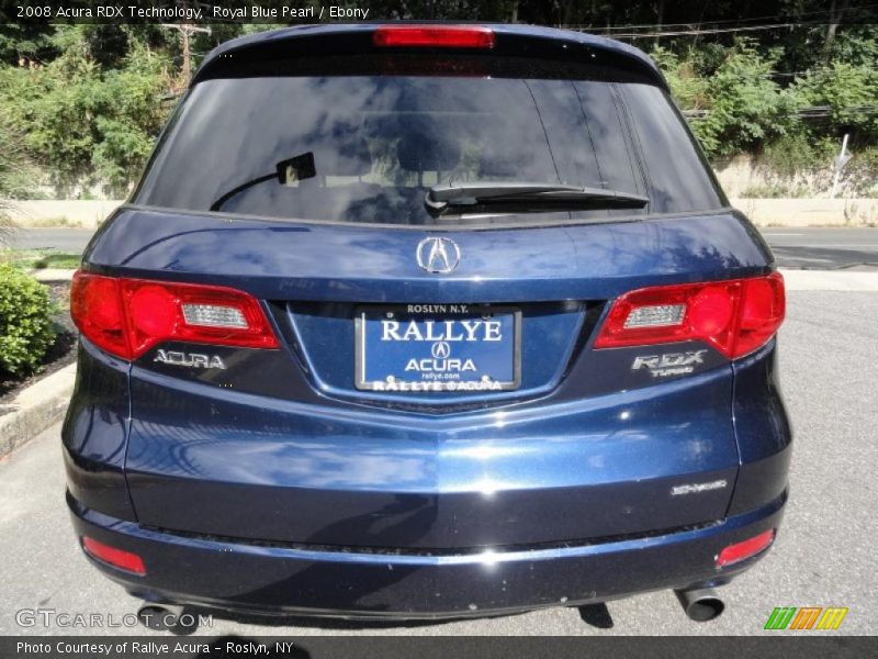 Royal Blue Pearl / Ebony 2008 Acura RDX Technology