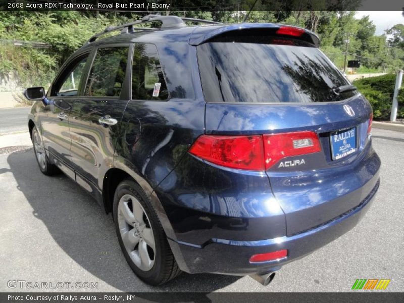 Royal Blue Pearl / Ebony 2008 Acura RDX Technology