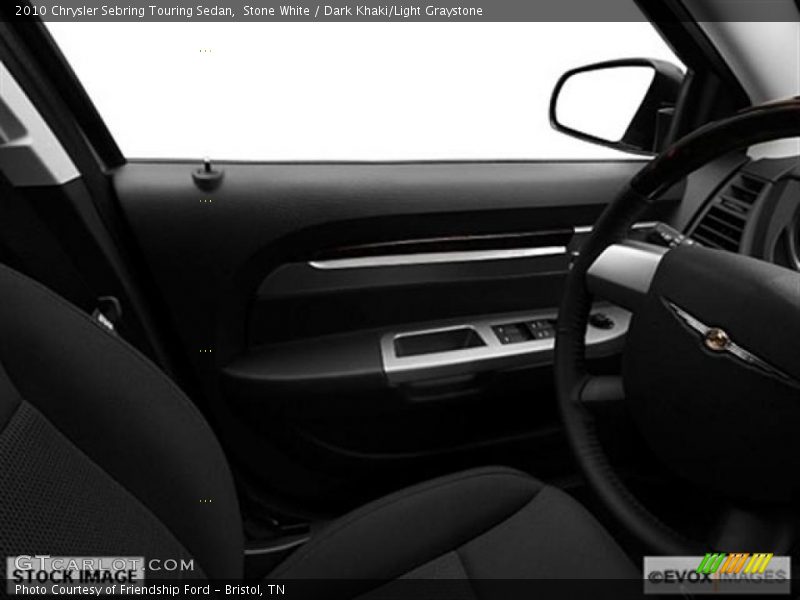 Stone White / Dark Khaki/Light Graystone 2010 Chrysler Sebring Touring Sedan