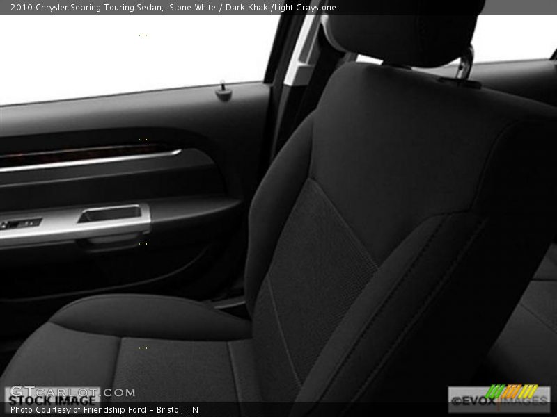 Stone White / Dark Khaki/Light Graystone 2010 Chrysler Sebring Touring Sedan