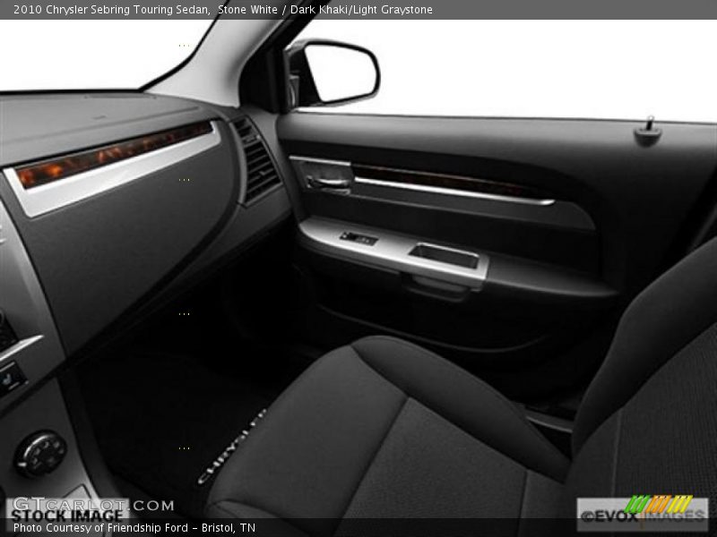 Stone White / Dark Khaki/Light Graystone 2010 Chrysler Sebring Touring Sedan