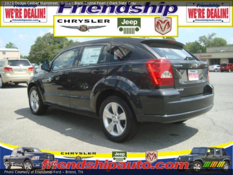 Brilliant Black Crystal Pearl / Dark Slate Gray 2010 Dodge Caliber Mainstreet