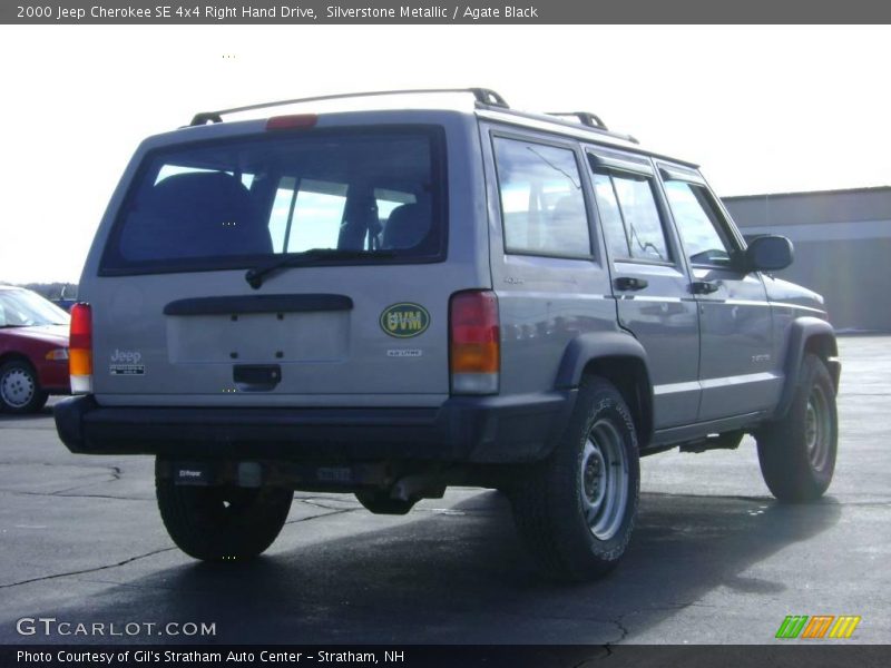 Silverstone Metallic / Agate Black 2000 Jeep Cherokee SE 4x4 Right Hand Drive