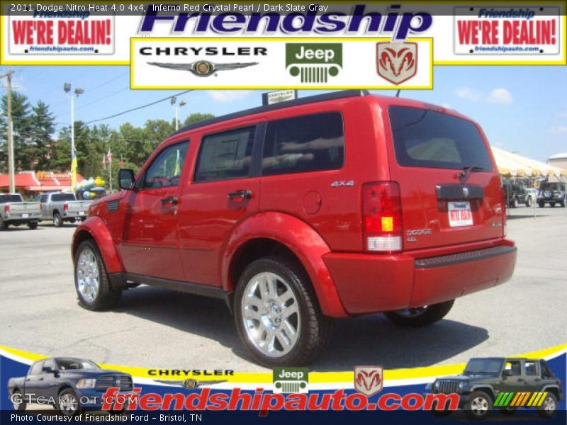 Inferno Red Crystal Pearl / Dark Slate Gray 2011 Dodge Nitro Heat 4.0 4x4