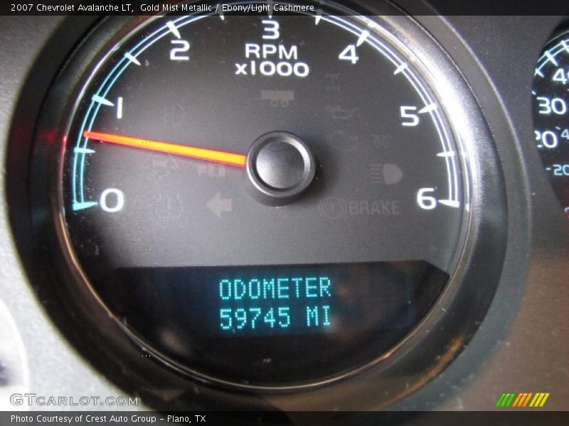 Gold Mist Metallic / Ebony/Light Cashmere 2007 Chevrolet Avalanche LT