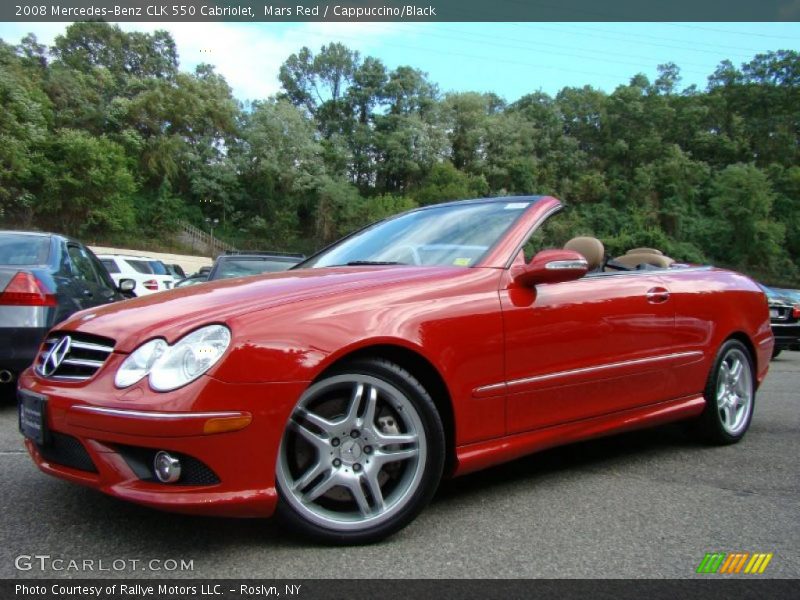 Mars Red / Cappuccino/Black 2008 Mercedes-Benz CLK 550 Cabriolet