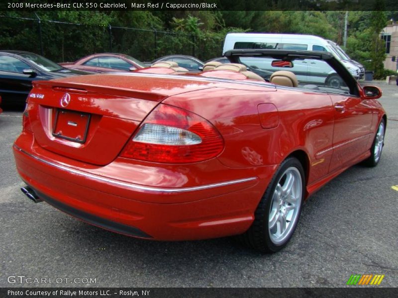 Mars Red / Cappuccino/Black 2008 Mercedes-Benz CLK 550 Cabriolet