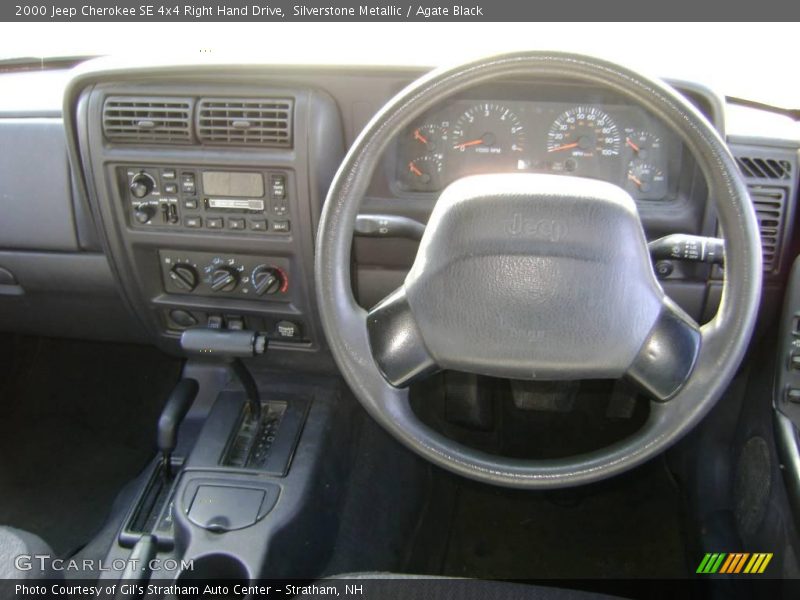 Silverstone Metallic / Agate Black 2000 Jeep Cherokee SE 4x4 Right Hand Drive