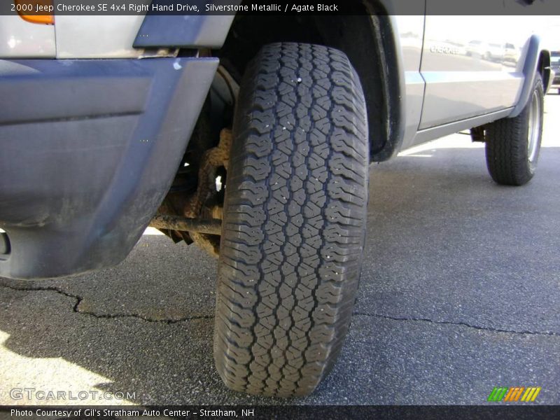Silverstone Metallic / Agate Black 2000 Jeep Cherokee SE 4x4 Right Hand Drive