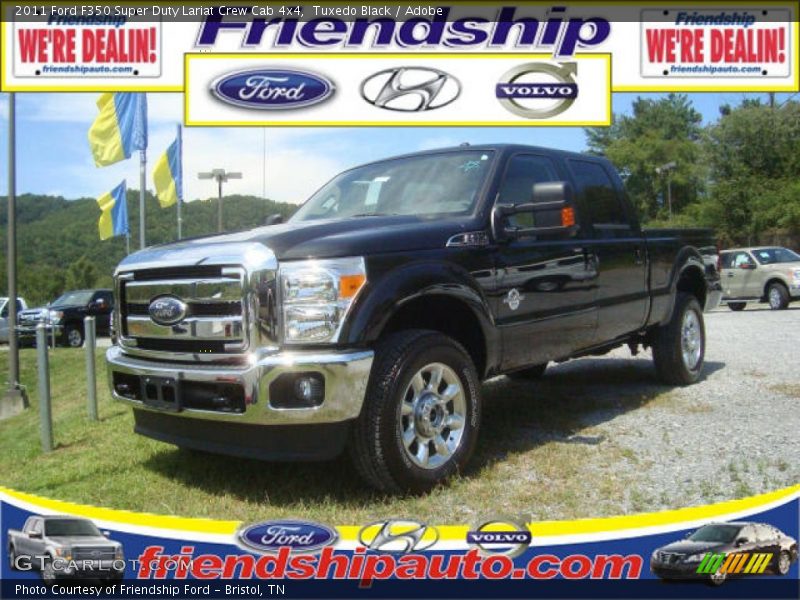 Tuxedo Black / Adobe 2011 Ford F350 Super Duty Lariat Crew Cab 4x4