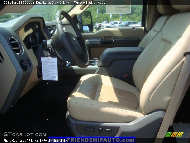Tuxedo Black / Adobe 2011 Ford F350 Super Duty Lariat Crew Cab 4x4