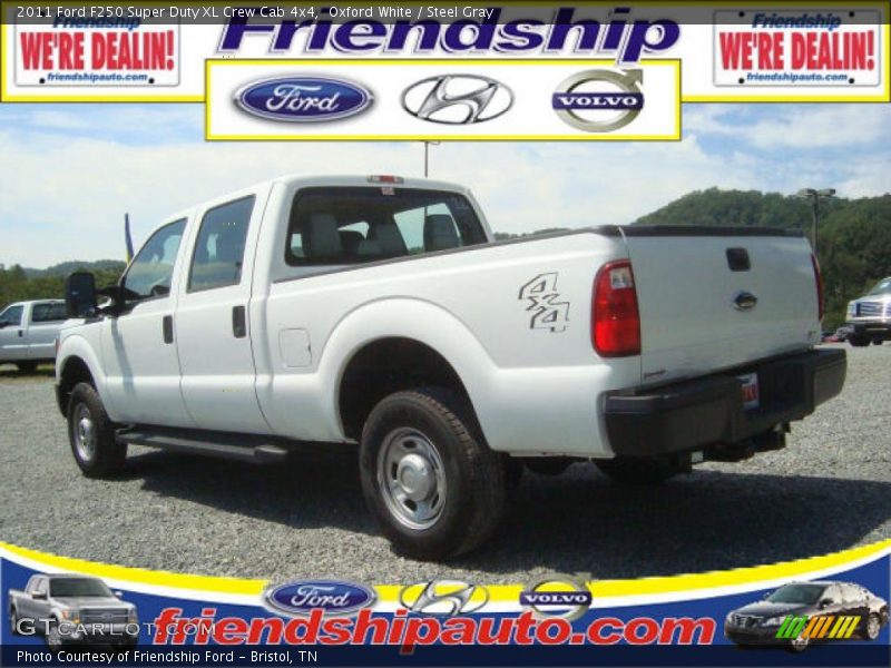 Oxford White / Steel Gray 2011 Ford F250 Super Duty XL Crew Cab 4x4