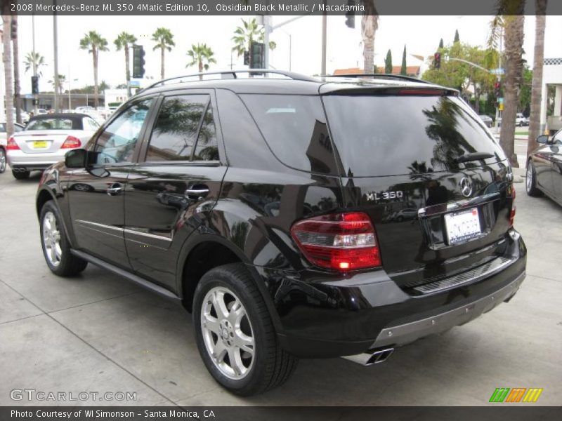 Obsidian Black Metallic / Macadamia 2008 Mercedes-Benz ML 350 4Matic Edition 10