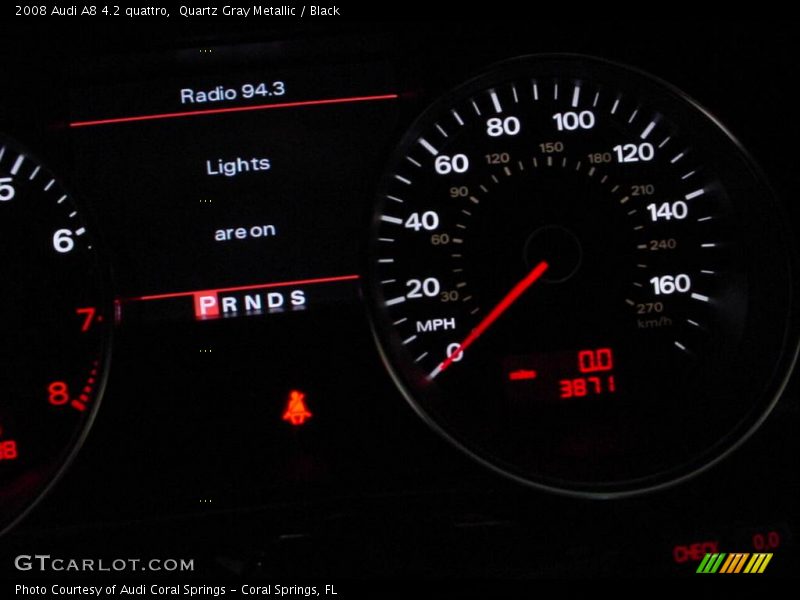 Quartz Gray Metallic / Black 2008 Audi A8 4.2 quattro