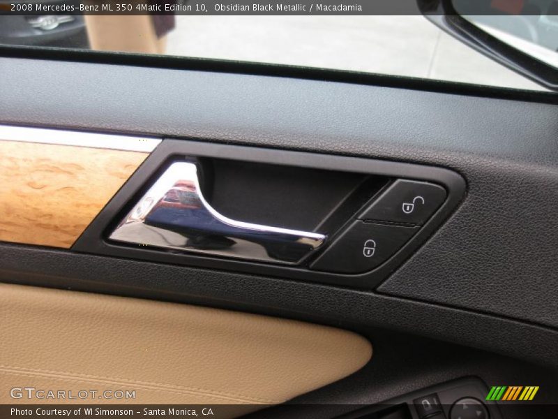 Obsidian Black Metallic / Macadamia 2008 Mercedes-Benz ML 350 4Matic Edition 10
