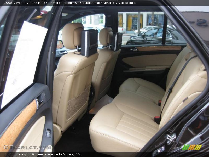 Obsidian Black Metallic / Macadamia 2008 Mercedes-Benz ML 350 4Matic Edition 10