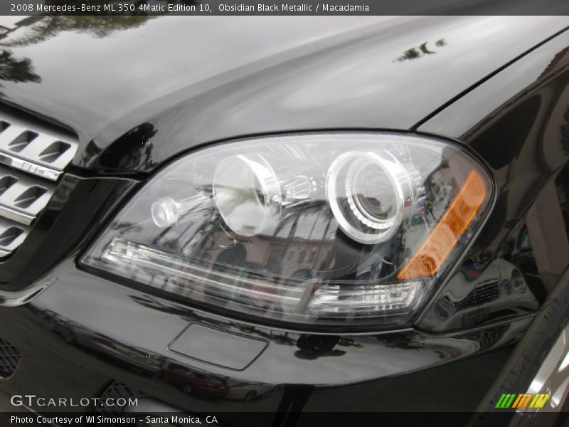 Obsidian Black Metallic / Macadamia 2008 Mercedes-Benz ML 350 4Matic Edition 10