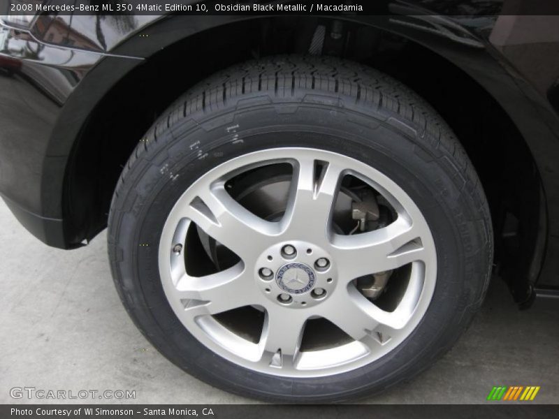 Obsidian Black Metallic / Macadamia 2008 Mercedes-Benz ML 350 4Matic Edition 10
