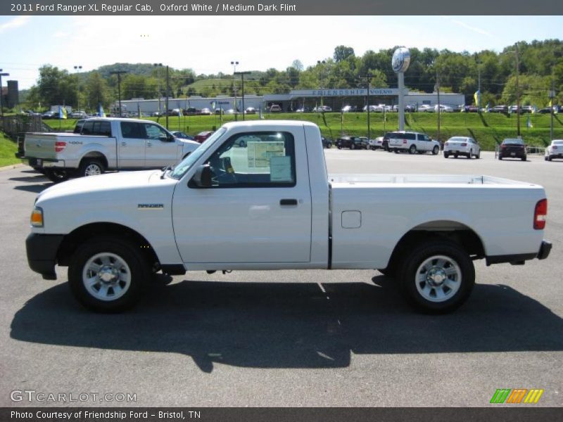 Oxford White / Medium Dark Flint 2011 Ford Ranger XL Regular Cab