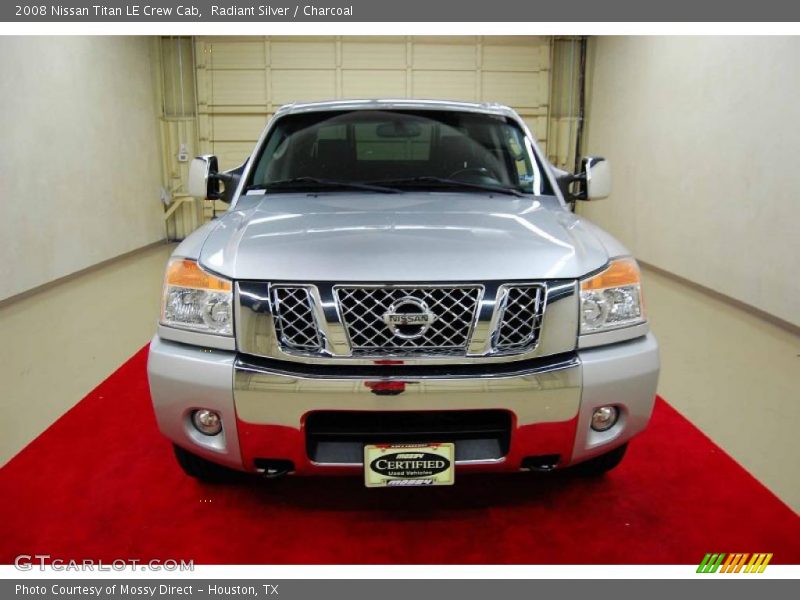 Radiant Silver / Charcoal 2008 Nissan Titan LE Crew Cab