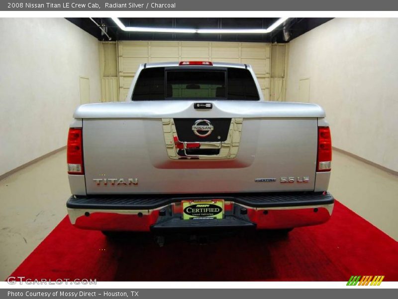 Radiant Silver / Charcoal 2008 Nissan Titan LE Crew Cab