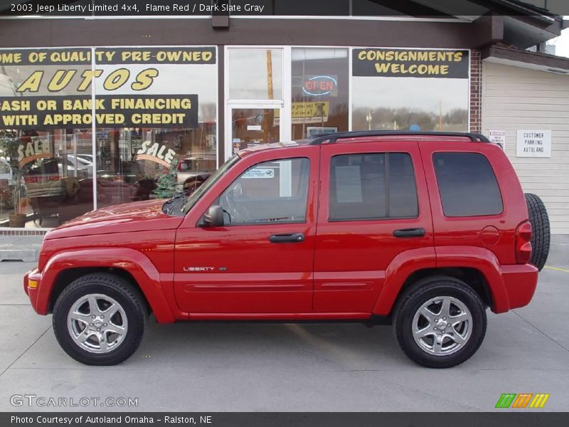 Flame Red / Dark Slate Gray 2003 Jeep Liberty Limited 4x4