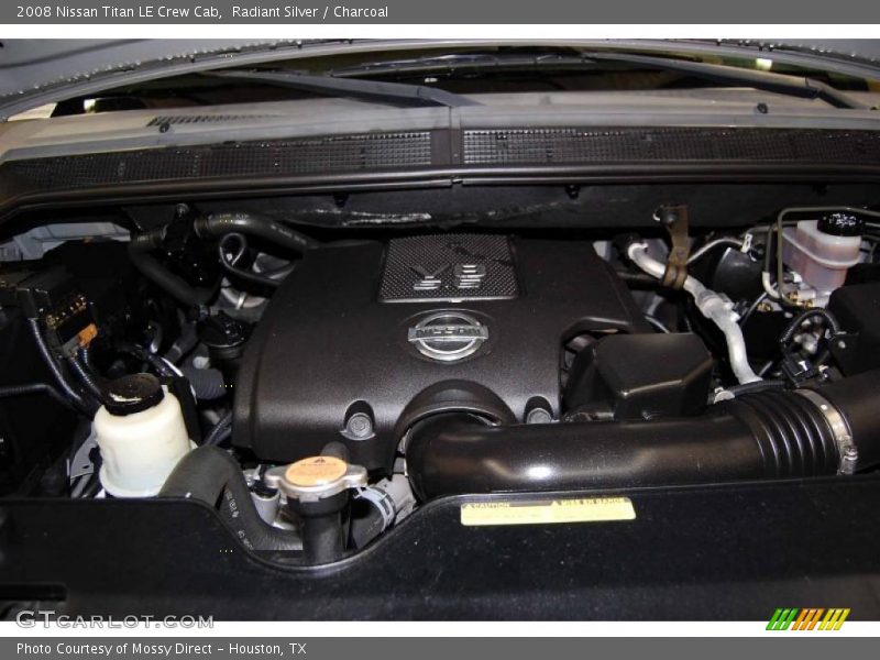 Radiant Silver / Charcoal 2008 Nissan Titan LE Crew Cab