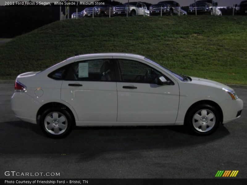 White Suede / Medium Stone 2011 Ford Focus S Sedan