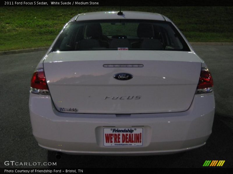 White Suede / Medium Stone 2011 Ford Focus S Sedan