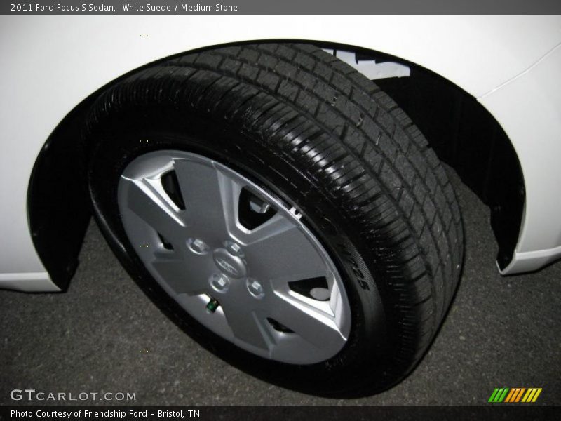 White Suede / Medium Stone 2011 Ford Focus S Sedan