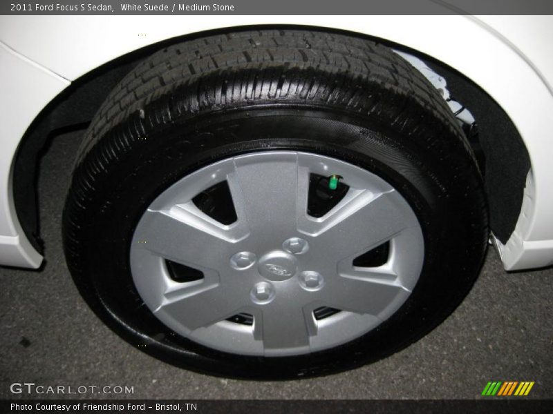White Suede / Medium Stone 2011 Ford Focus S Sedan