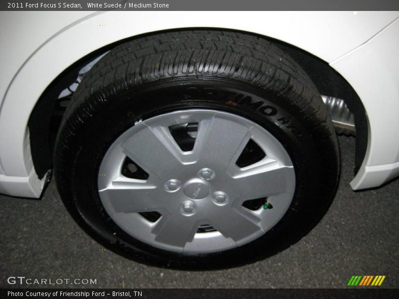 White Suede / Medium Stone 2011 Ford Focus S Sedan