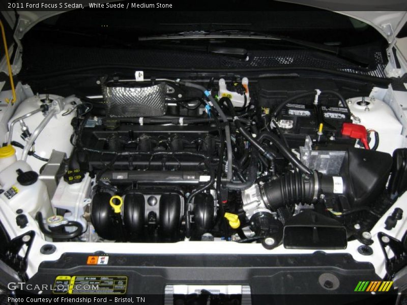White Suede / Medium Stone 2011 Ford Focus S Sedan