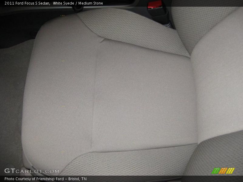 White Suede / Medium Stone 2011 Ford Focus S Sedan