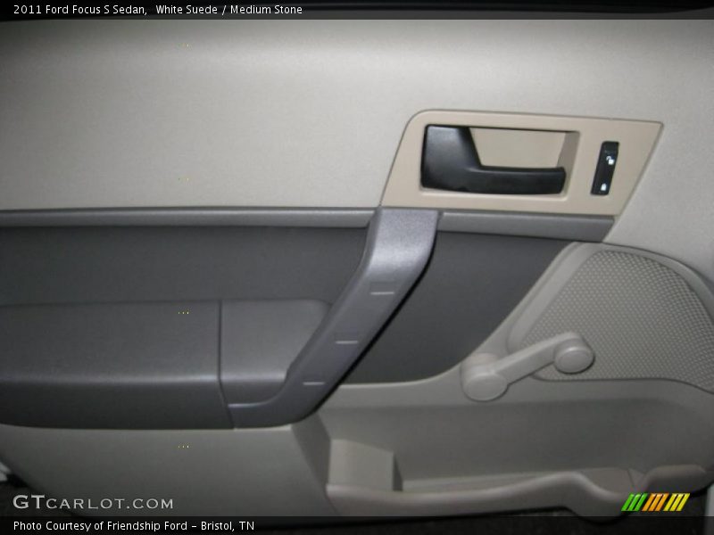 White Suede / Medium Stone 2011 Ford Focus S Sedan
