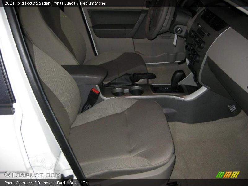 White Suede / Medium Stone 2011 Ford Focus S Sedan