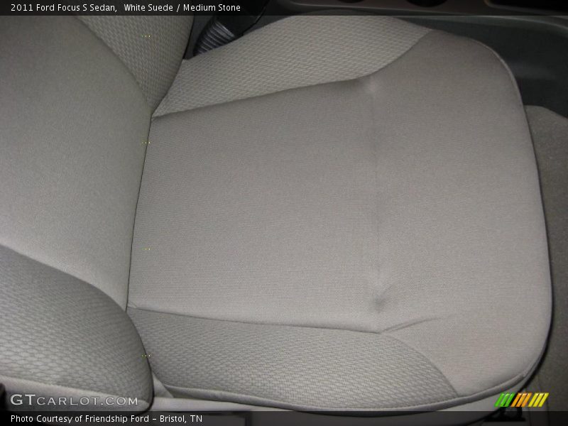White Suede / Medium Stone 2011 Ford Focus S Sedan