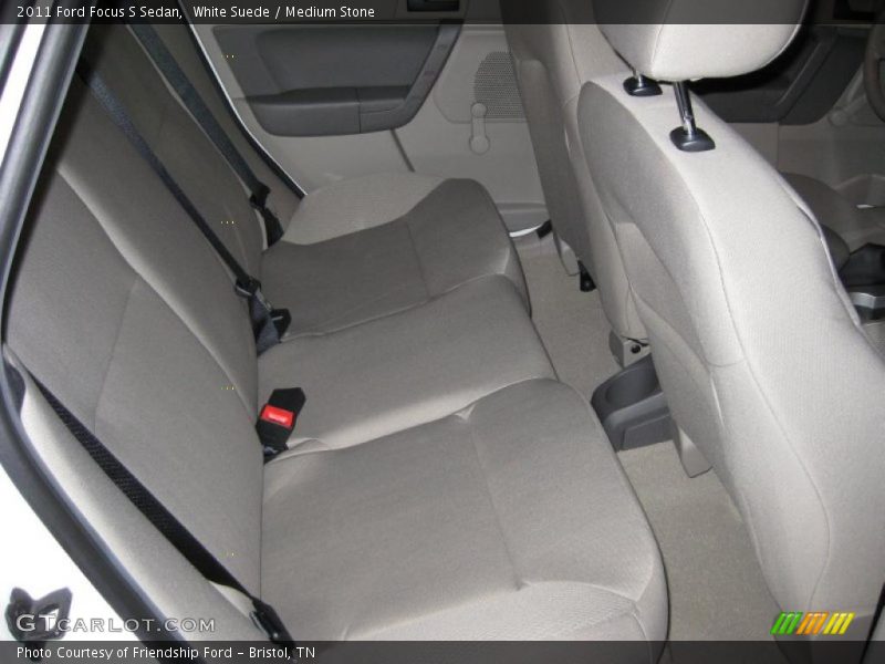 White Suede / Medium Stone 2011 Ford Focus S Sedan