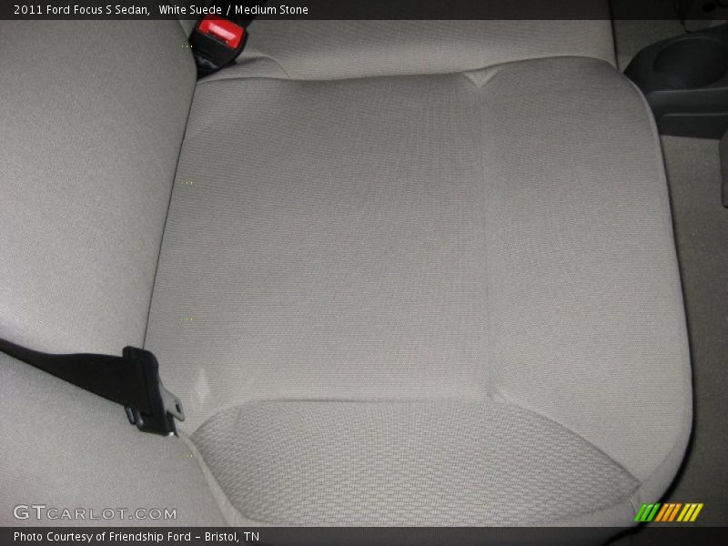 White Suede / Medium Stone 2011 Ford Focus S Sedan