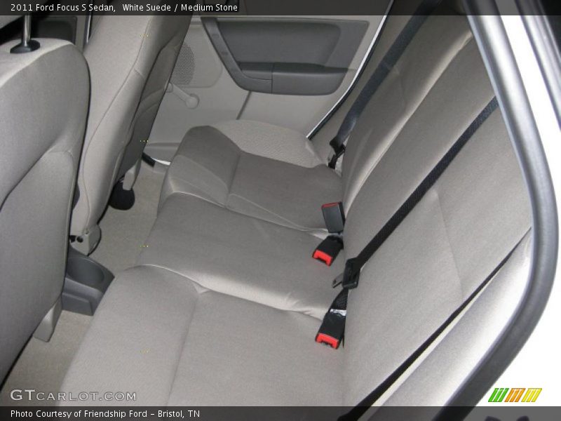 White Suede / Medium Stone 2011 Ford Focus S Sedan