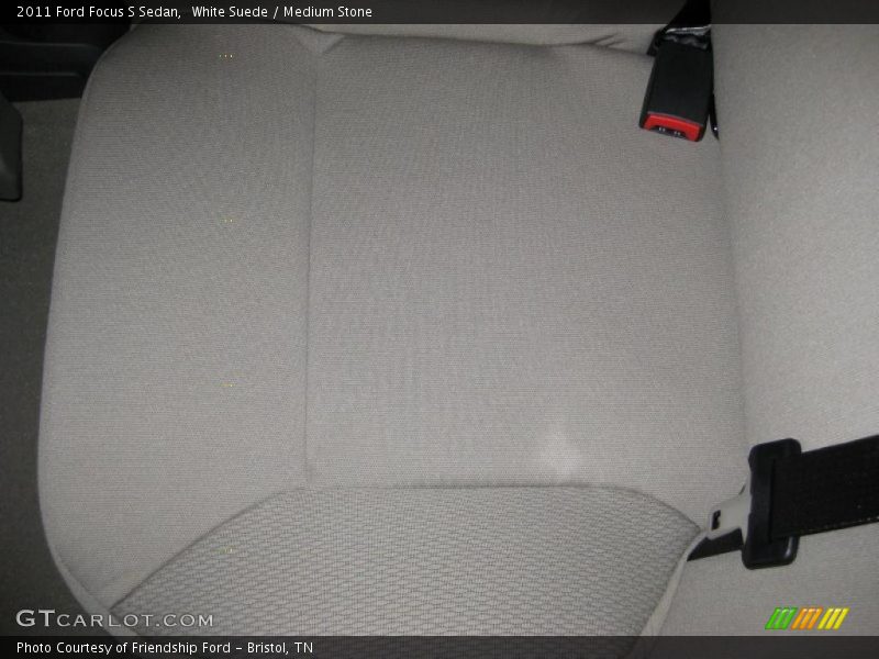 White Suede / Medium Stone 2011 Ford Focus S Sedan
