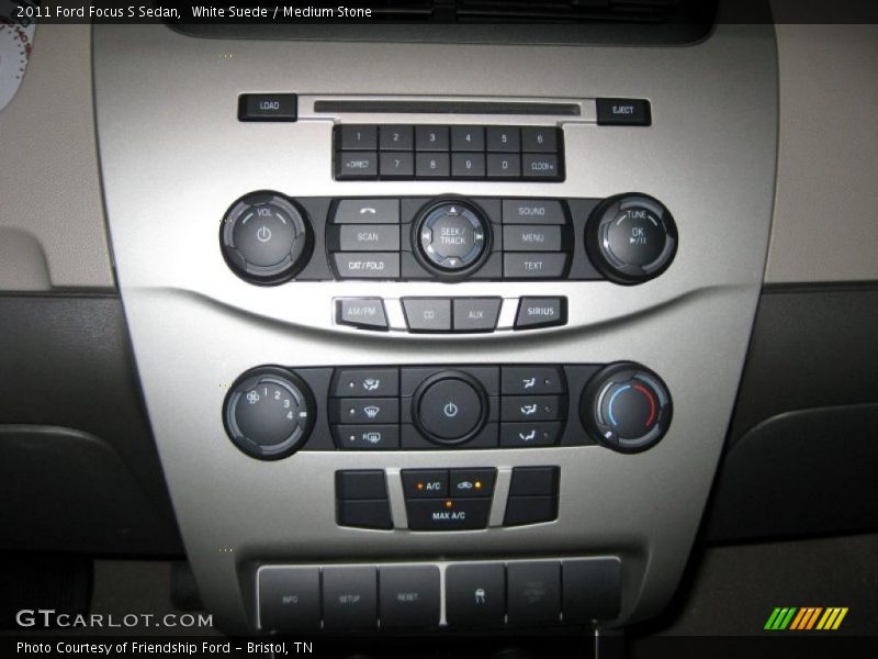 White Suede / Medium Stone 2011 Ford Focus S Sedan