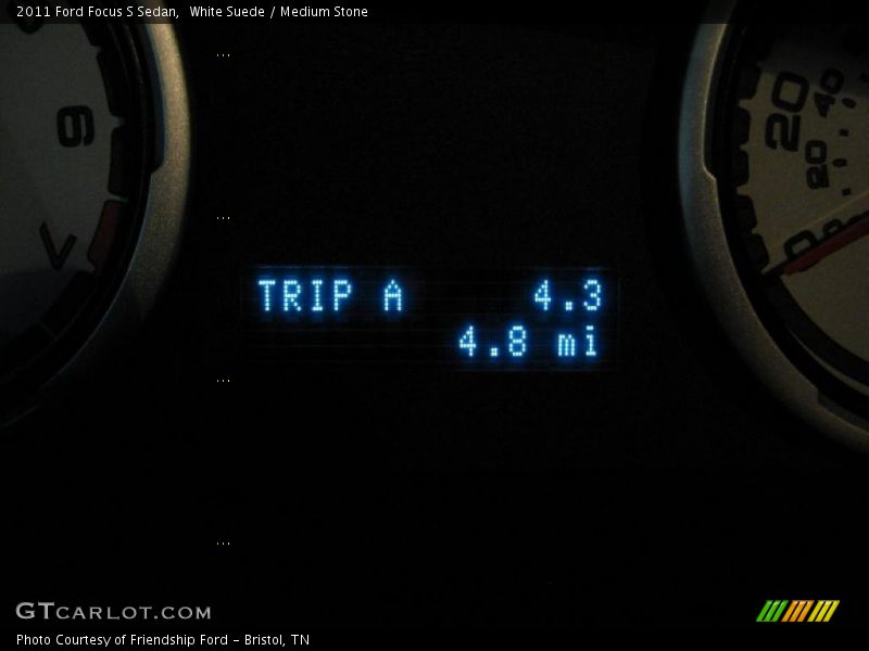 White Suede / Medium Stone 2011 Ford Focus S Sedan