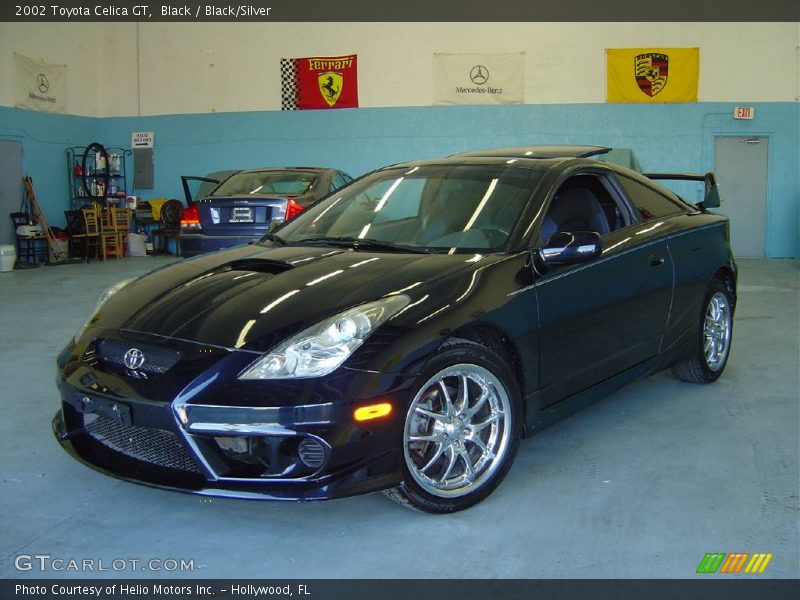 Black / Black/Silver 2002 Toyota Celica GT