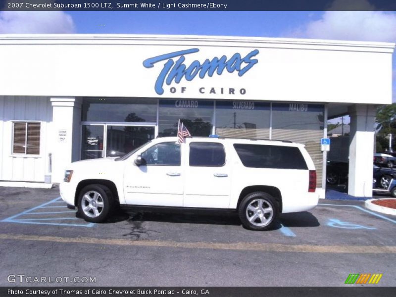 Summit White / Light Cashmere/Ebony 2007 Chevrolet Suburban 1500 LTZ