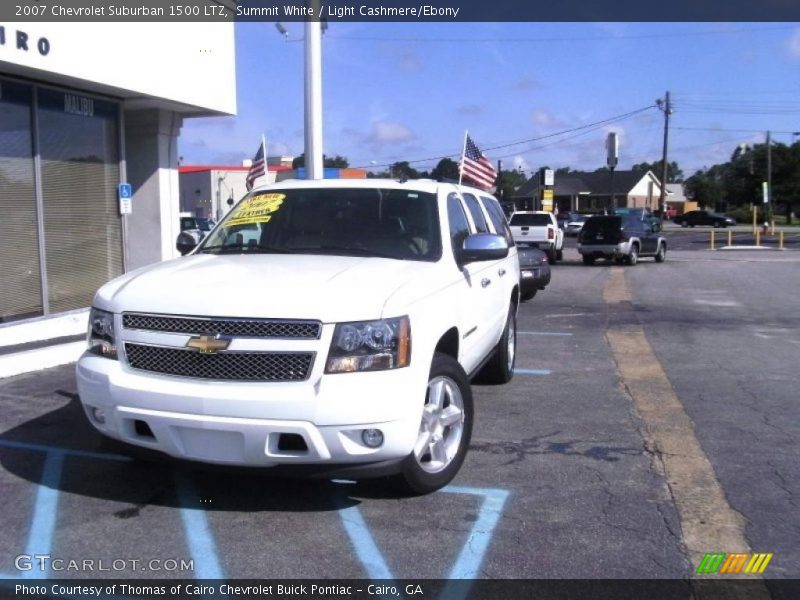 Summit White / Light Cashmere/Ebony 2007 Chevrolet Suburban 1500 LTZ