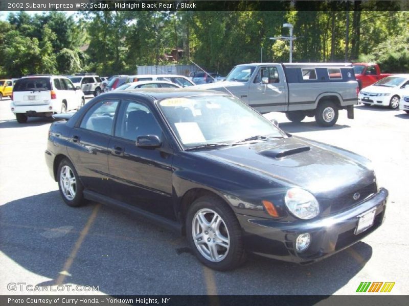 Midnight Black Pearl / Black 2002 Subaru Impreza WRX Sedan