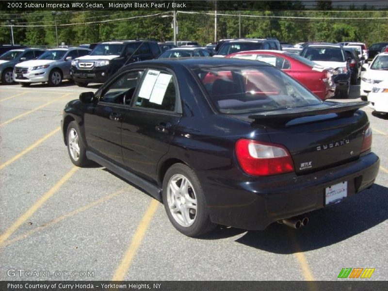 Midnight Black Pearl / Black 2002 Subaru Impreza WRX Sedan