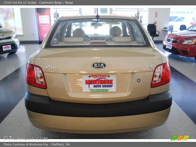 Cashmere Beige / Beige 2009 Kia Rio LX Sedan
