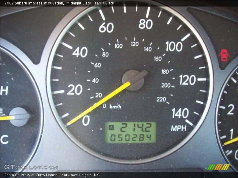 Midnight Black Pearl / Black 2002 Subaru Impreza WRX Sedan